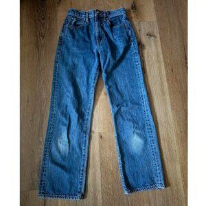 Slvrlake Women's‎ Blue London Straight-Cropped Jean Pants Size 24